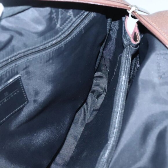 GIVENCHY Hand Bag Canvas Brown Gold Auth - Picture 12 of 16